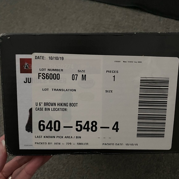 Rocky 6" Tall Brown Hiker Hiking Work Boots Vibram Sole Size 39.5 - Picture 3 of 12